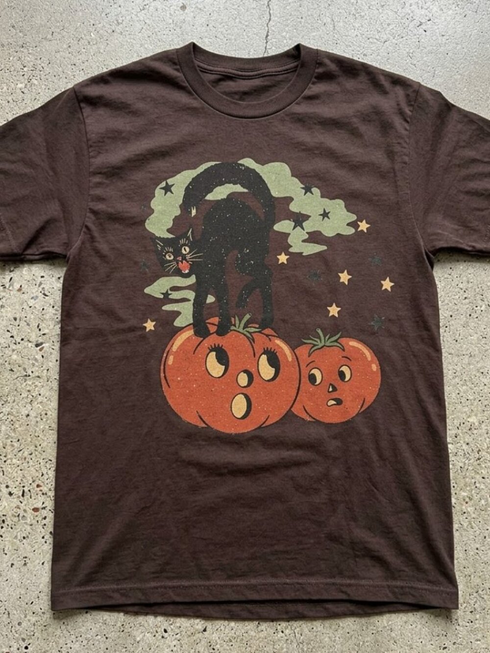 Black Cat & Orange Pumpkins Graphic, Gift